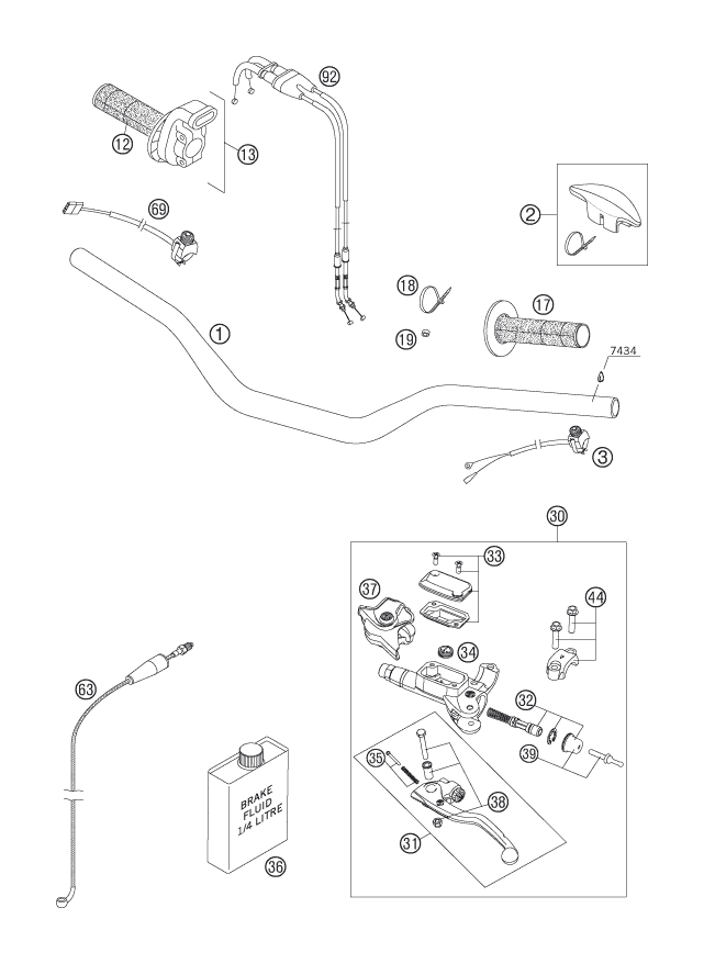 Explosionsgrafik LENKER, ARMATUREN