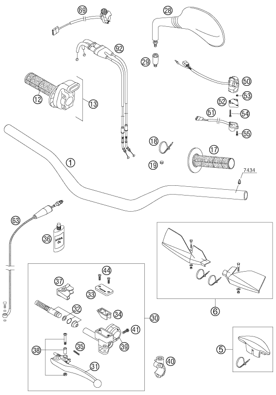 Explosionsgrafik LENKER, ARMATUREN