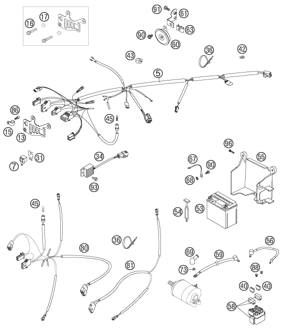 Explosionsgrafik KABELSTRANG