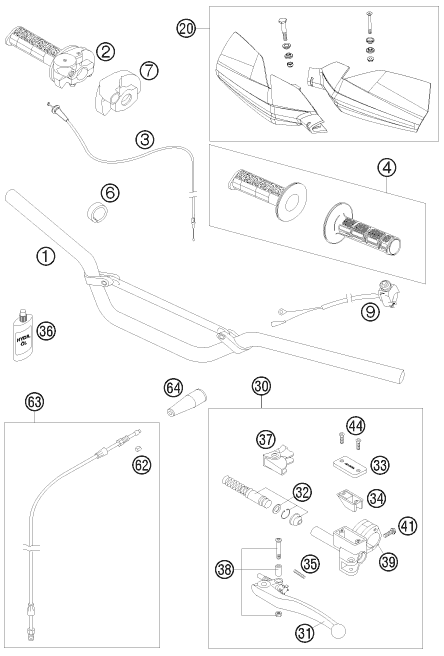 Explosionsgrafik LENKER, ARMATUREN