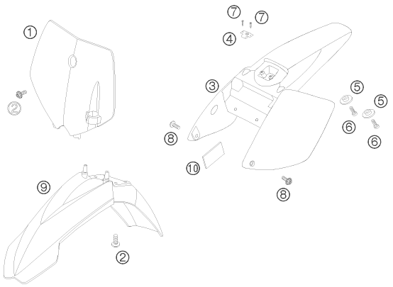 Explosionsgrafik MASKE, KOTFLÜGEL