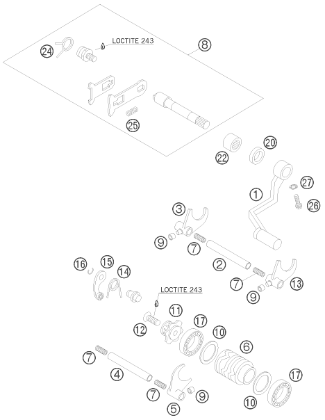 Explosionsgrafik SCHALTUNG