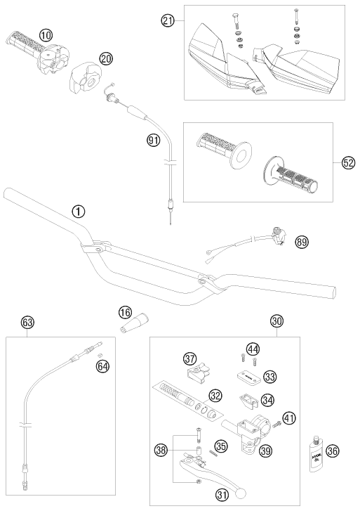 Explosionsgrafik LENKER, ARMATUREN