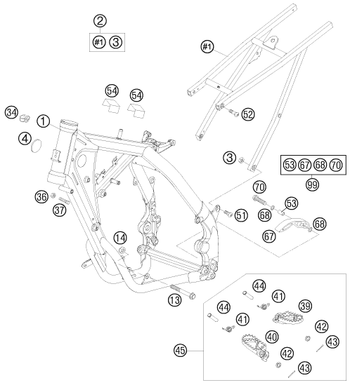 Explosionsgrafik RAHMEN