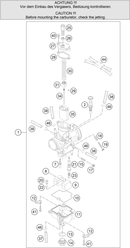 Explosionsgrafik VERGASER