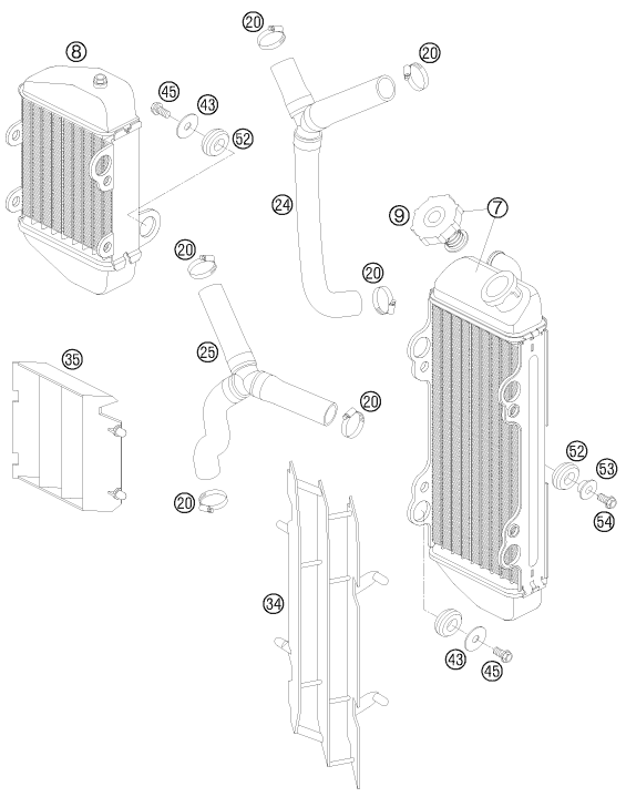 Explosionsgrafik KÜHLSYSTEM