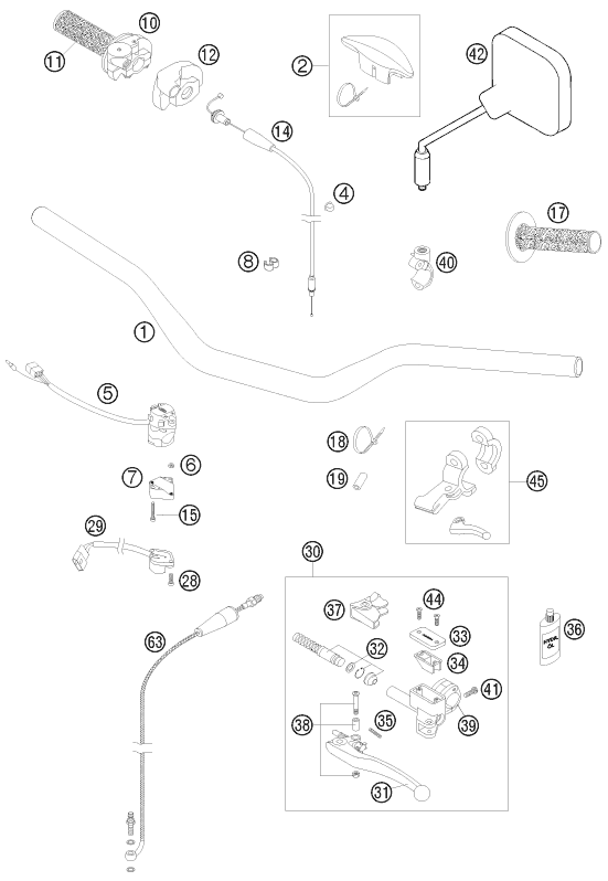 Explosionsgrafik LENKER, ARMATUREN