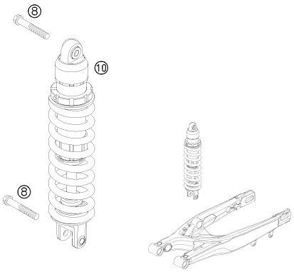 Explosionsgrafik FEDERBEIN