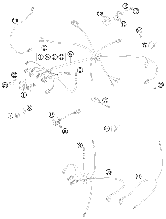 Explosionsgrafik KABELSTRANG