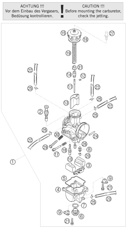 Explosionsgrafik VERGASER