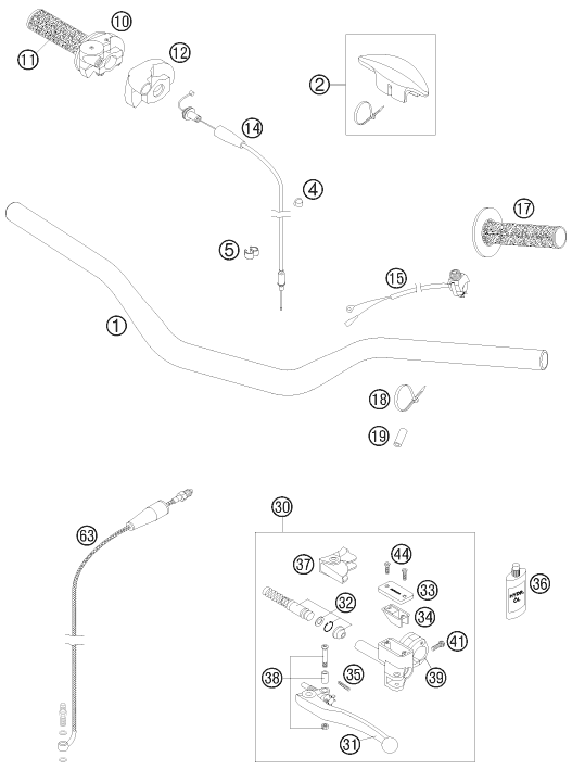 Explosionsgrafik LENKER, ARMATUREN