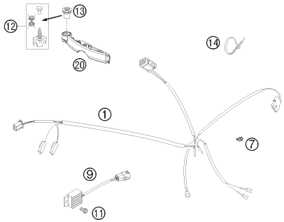 Explosionsgrafik KABELSTRANG