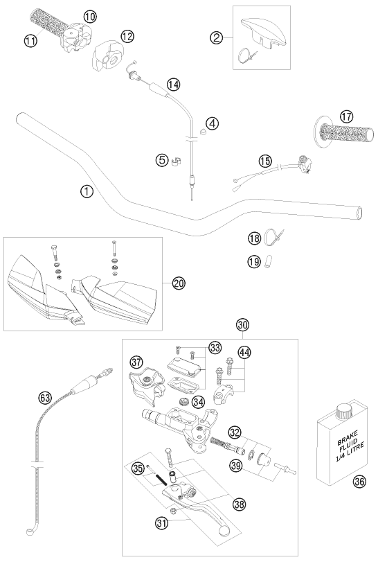 Explosionsgrafik LENKER, ARMATUREN