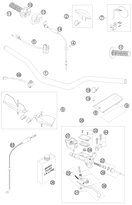 Explosionsgrafik LENKER, ARMATUREN