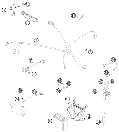Explosionsgrafik KABELSTRANG