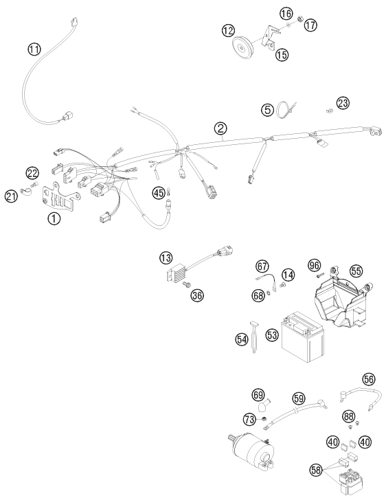 Explosionsgrafik KABELSTRANG