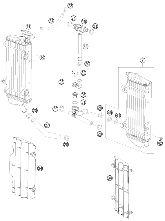 Explosionsgrafik KÜHLSYSTEM
