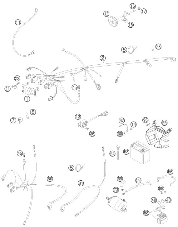 Explosionsgrafik KABELSTRANG