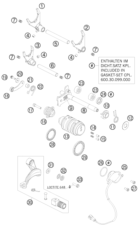 Explosionsgrafik SCHALTUNG