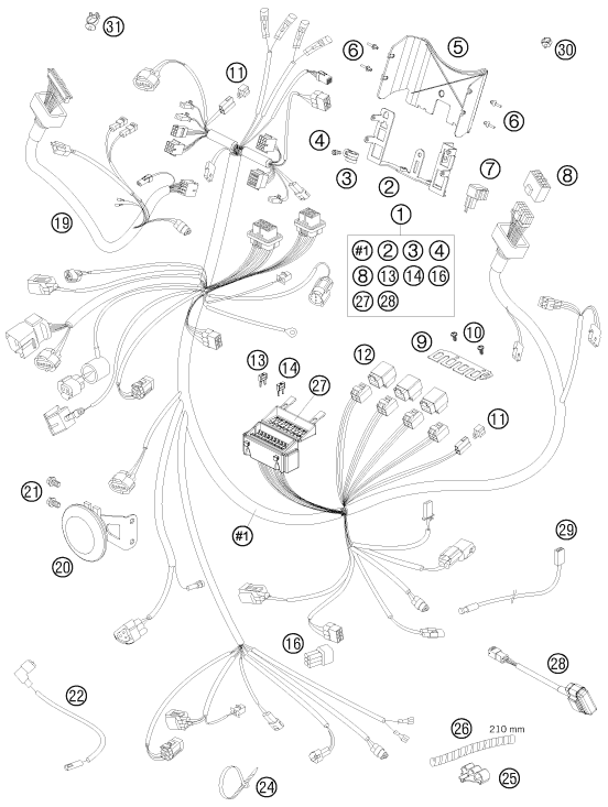 Explosionsgrafik KABELSTRANG