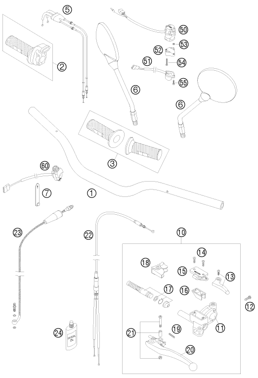Explosionsgrafik LENKER, ARMATUREN