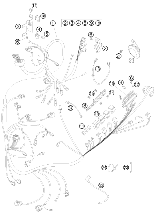 Explosionsgrafik KABELSTRANG