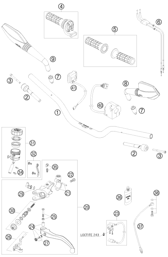 Explosionsgrafik LENKER, ARMATUREN