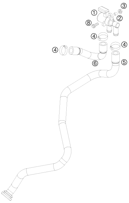 Explosionsgrafik SEKUNDÄRLUFTSYSTEM SLS