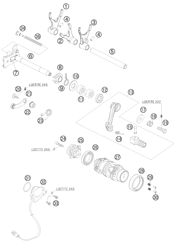 Explosionsgrafik SCHALTUNG