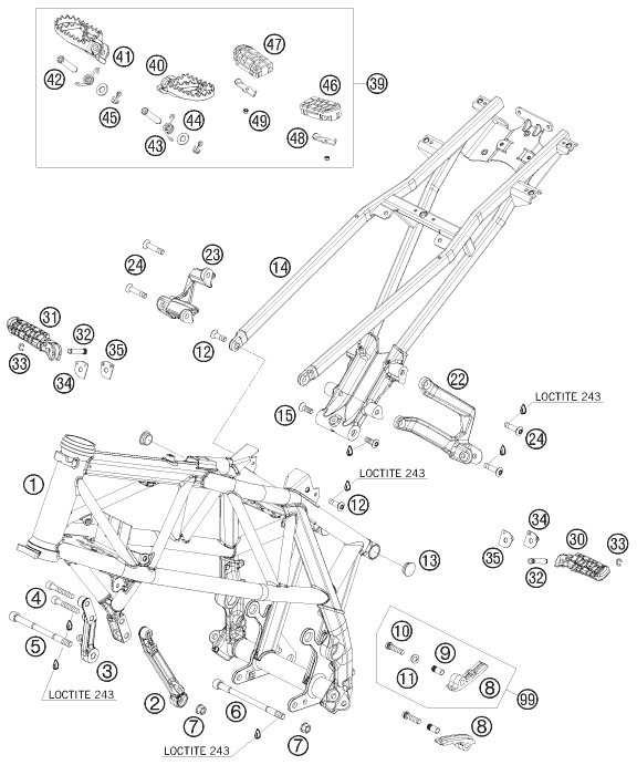 Explosionsgrafik RAHMEN