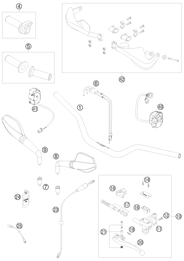 Explosionsgrafik LENKER, ARMATUREN