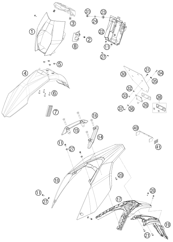 Explosionsgrafik MASKE, KOTFLÜGEL