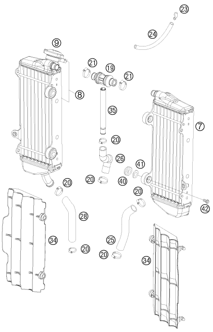 Explosionsgrafik KÜHLSYSTEM