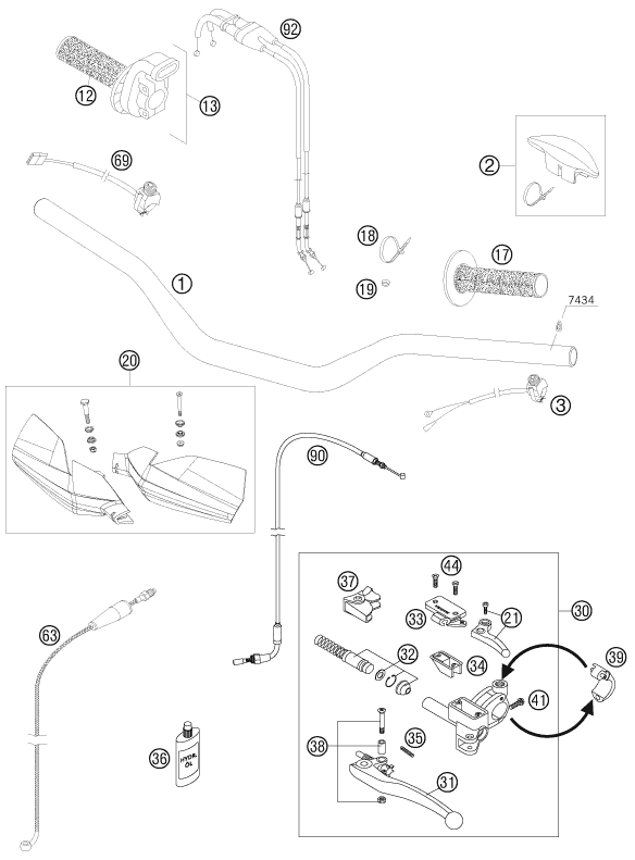 Explosionsgrafik LENKER, ARMATUREN