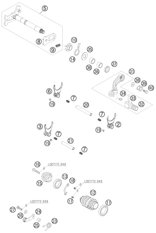 Explosionsgrafik SCHALTUNG