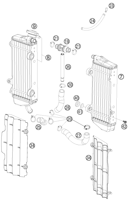 Explosionsgrafik KÜHLSYSTEM
