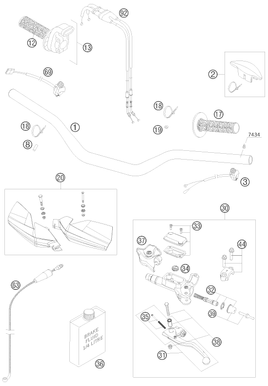 Explosionsgrafik LENKER, ARMATUREN