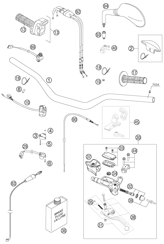 Explosionsgrafik LENKER, ARMATUREN
