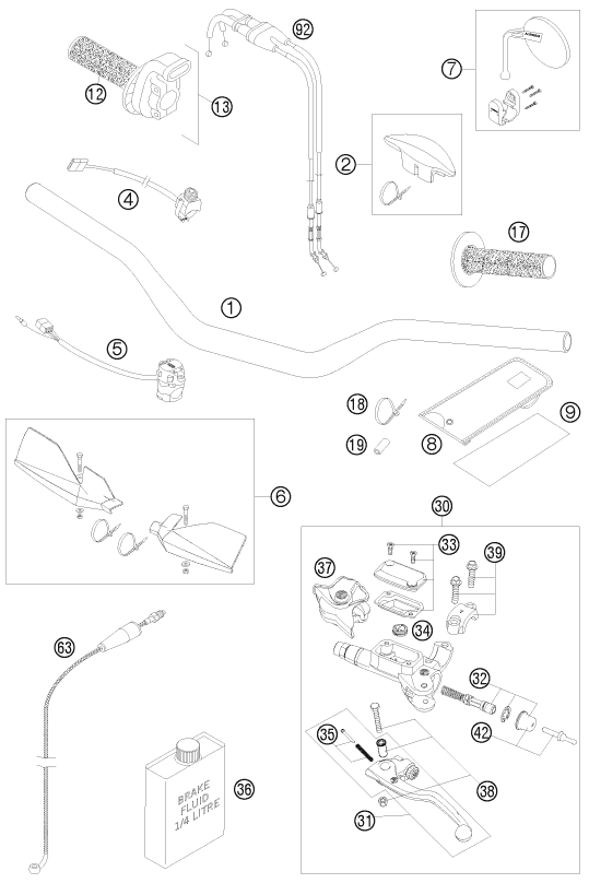 Explosionsgrafik LENKER, ARMATUREN