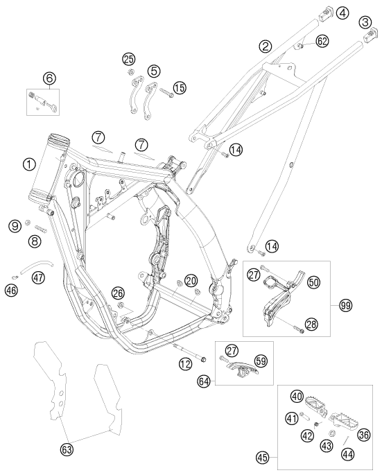 Explosionsgrafik RAHMEN