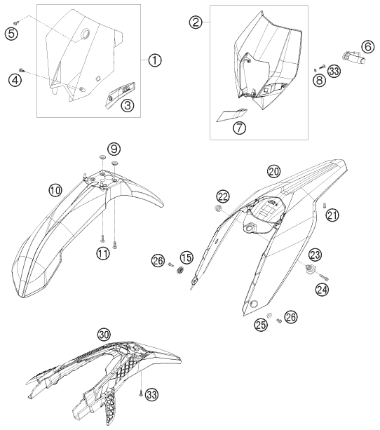 Explosionsgrafik MASKE, KOTFLÜGEL