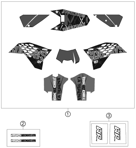 Explosionsgrafik DEKOR