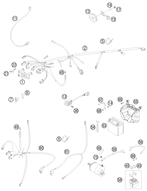 Explosionsgrafik KABELSTRANG