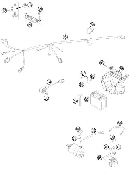 Explosionsgrafik KABELSTRANG