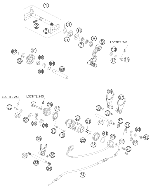 Explosionsgrafik SCHALTUNG