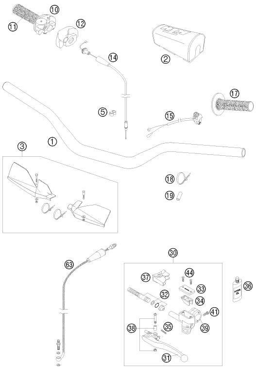 Explosionsgrafik LENKER, ARMATUREN
