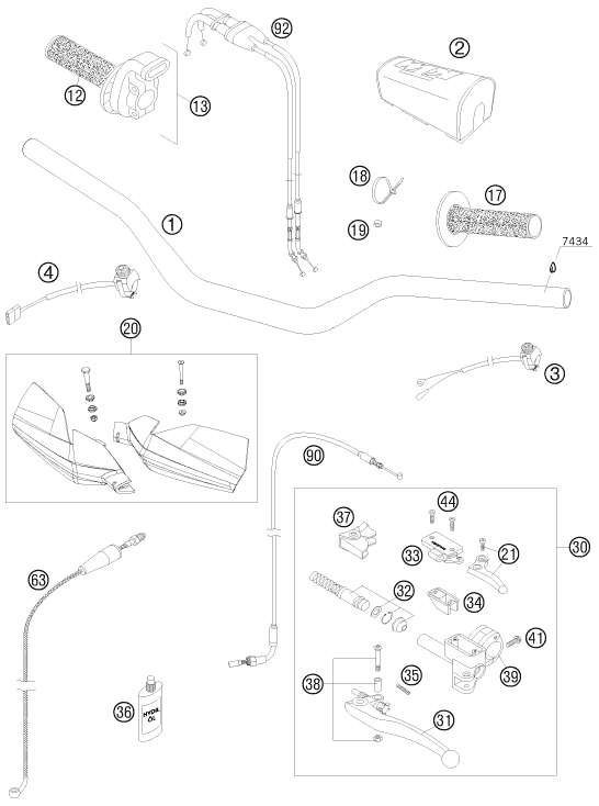 Explosionsgrafik LENKER, ARMATUREN