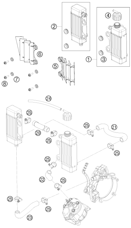 Explosionsgrafik KÜHLSYSTEM