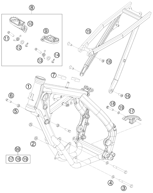 Explosionsgrafik RAHMEN
