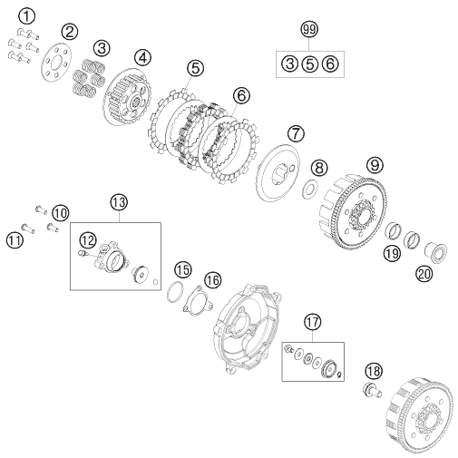 Explosionsgrafik KUPPLUNG